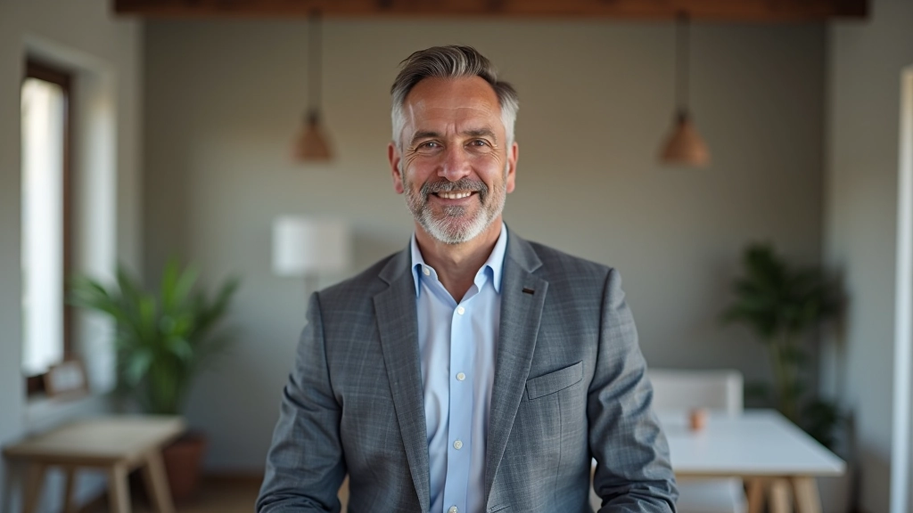 Retrato de cliente satisfeito com processo transparente